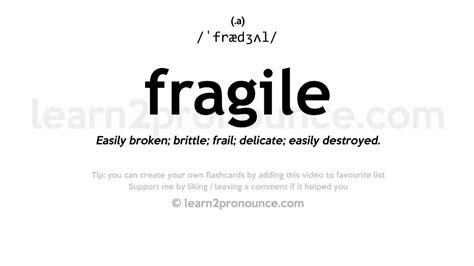 what is meaning fragile