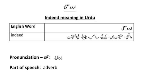what is meaning in urdu with example in english