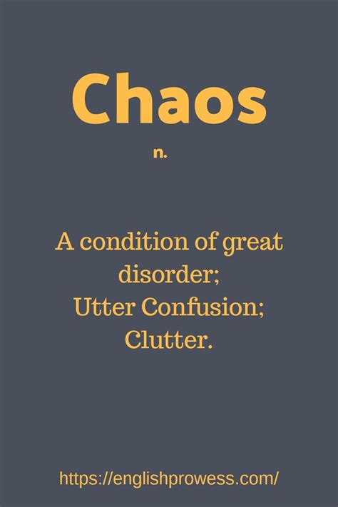 what is meaning of chaos