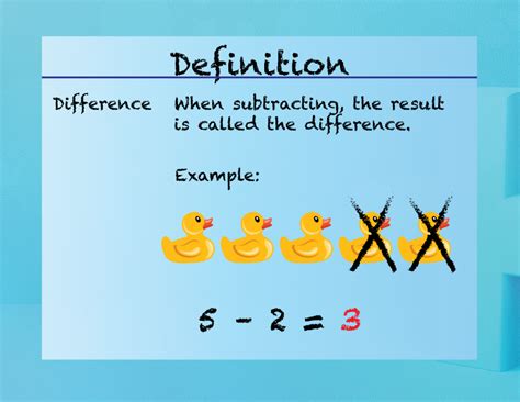 what is meaning of difference in math