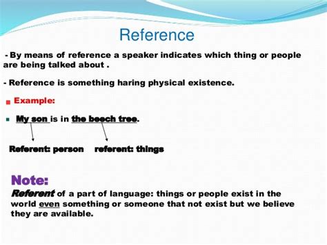 what is means of reference