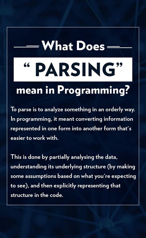 what is meant by parsing in programming