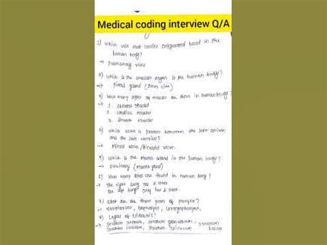 what is medical coding interview questions