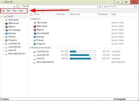 what is menu bar in computer