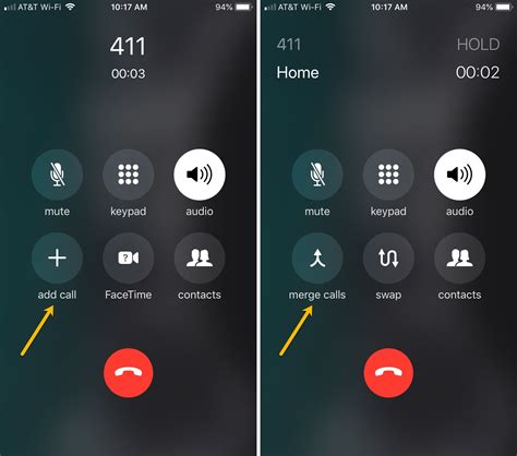 what is merge calls on iphone