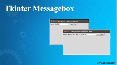 what is message box in tkinter