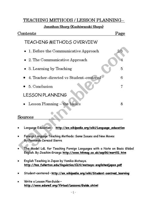 what is method in lesson plan