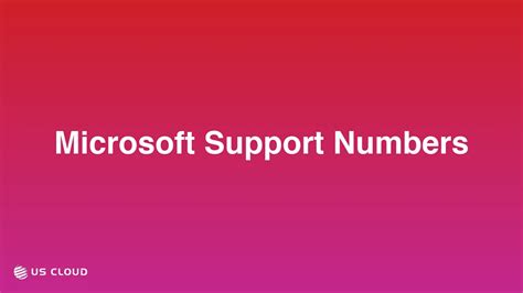 what is microsoft's support number