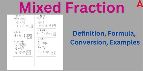 what is mixed fraction in maths with examples