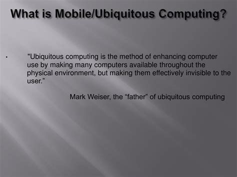 What Is Mobile And Ubiquitous Computing