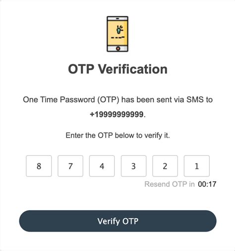 what is mobile otp verification code