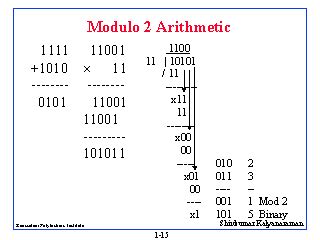 what is modulo 2 arithmetic