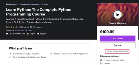 what is money back guarantee in udemy