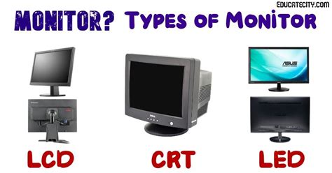 what is monitor explain different types of monitor
