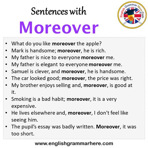 what is moreover in grammar