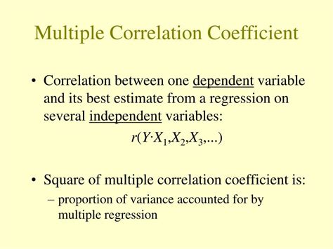 what is multiple correlation