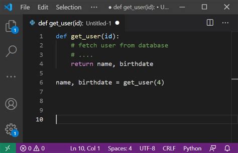what is multiple return values in python