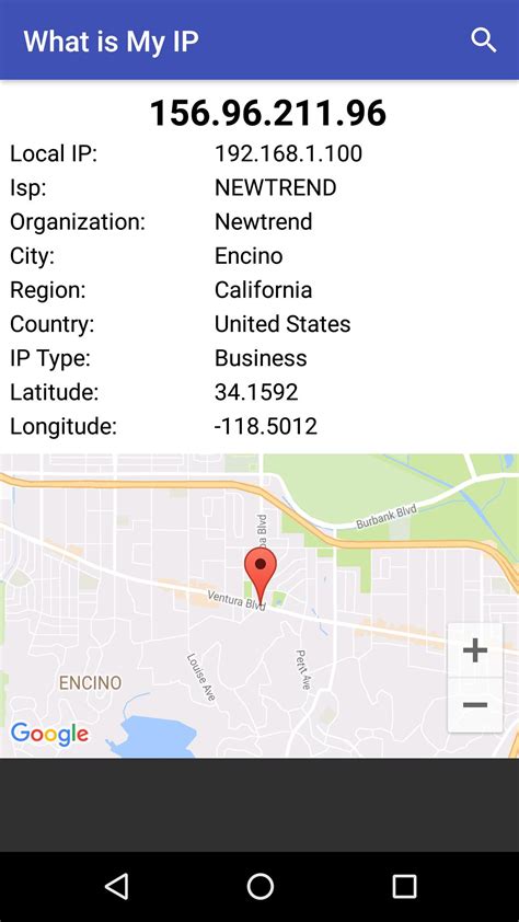 what is my ip address location map