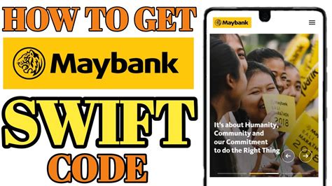 what is my swift code maybank