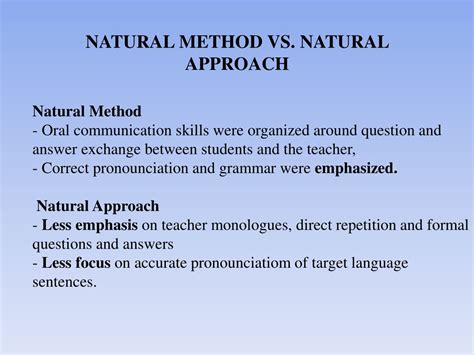 what is natural approach in language teaching