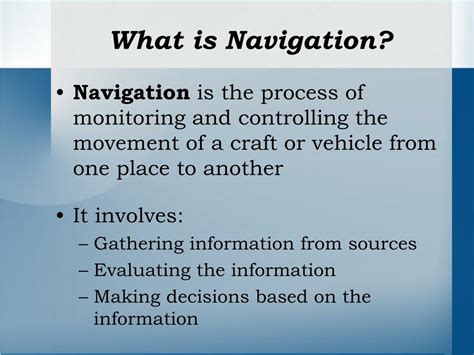 what is navigation system