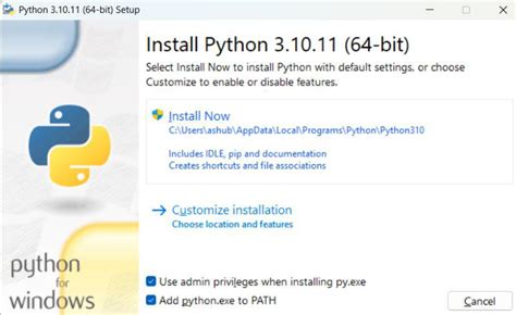 what is needed to run python on windows