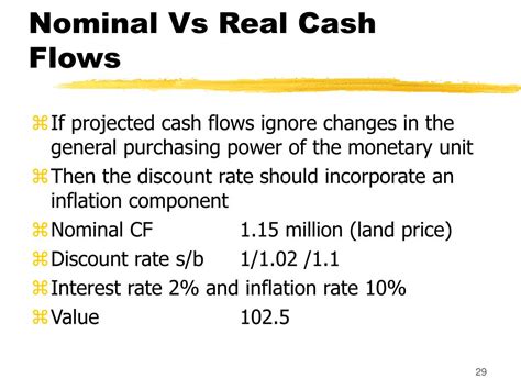 what is nominal cash flow