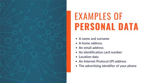 what is non personal data examples