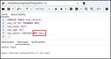 what is not null constraint in sql