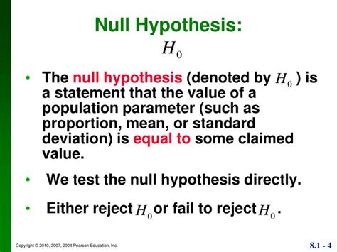 what is null hypothesis testing explain with example