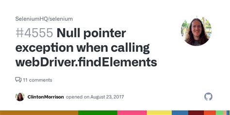 What Is Null Pointer Exception In Selenium