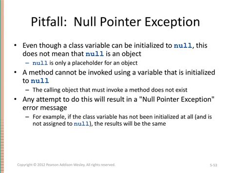 What Is Null Pointer Exception Mcq