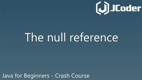 What Is Null Reference In Java