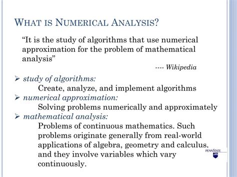 what is numerical analysis in mathematics
