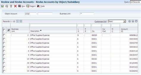 What Is Object Account In Jde