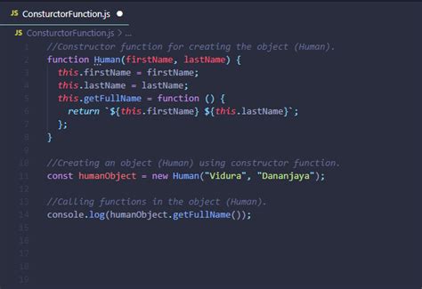 what is object constructor function in javascript