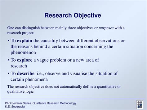 what is objective in qualitative research