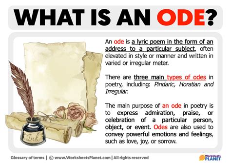 what is ode in tagalog