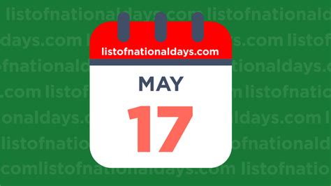 what is on may 17th