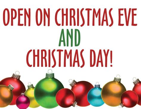what is open on christmas day