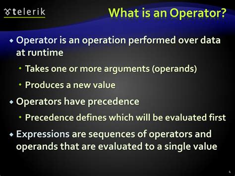 what is operator types of operators