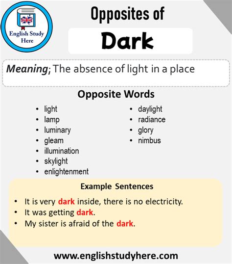 what is opposite of dark side