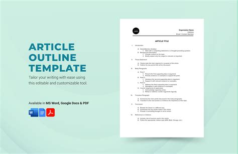 what is outline in article