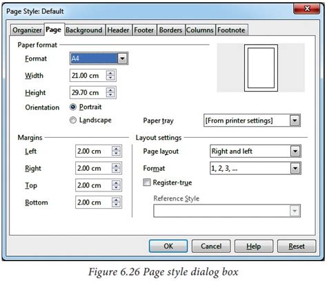 what is page formatting explain with example