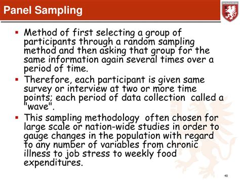 what is panel sampling