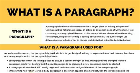 what is paragraph structure