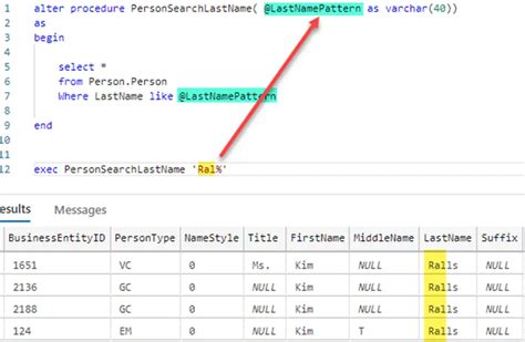 what is parameter in sql query
