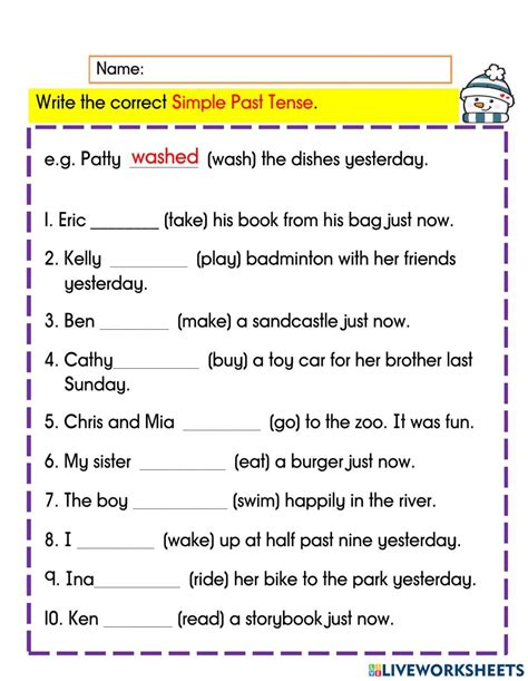 what is past tense for class 3