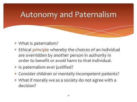 what is paternalism in healthcare
