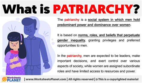 what is patriarchy simple definition